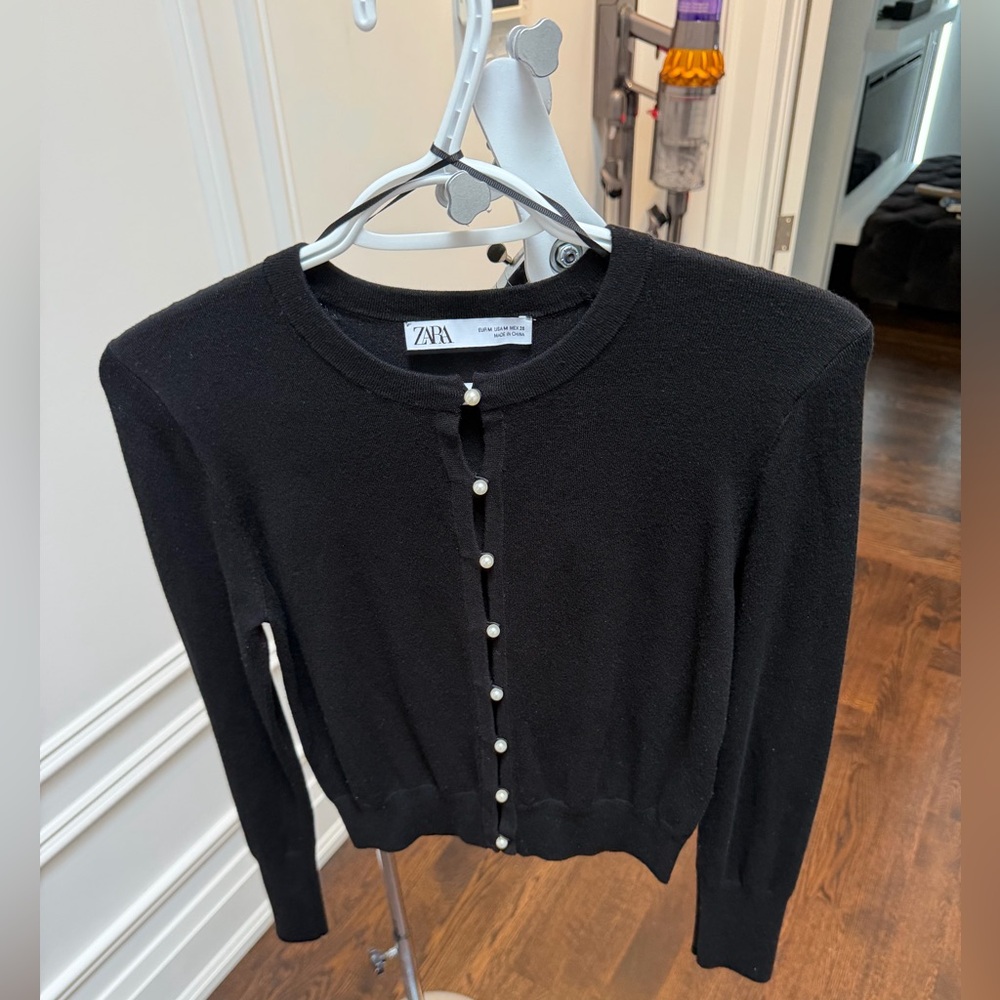 Zara Pearl Button Jacket - Picture 4 of 7